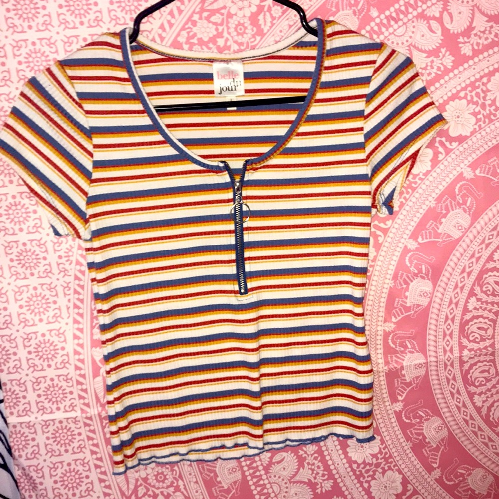 Cute striped crop top